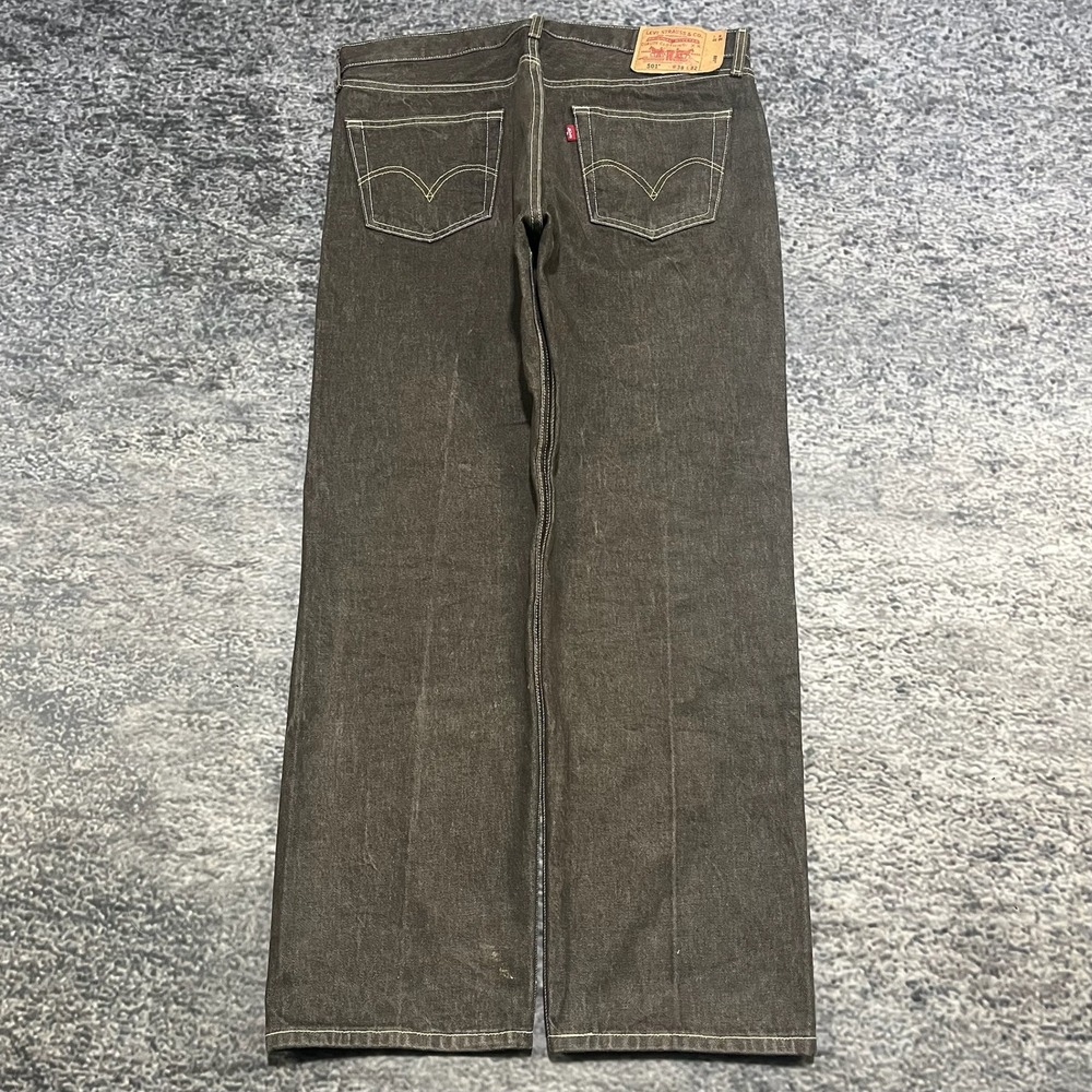 Vintage Levi's 501 Jeans Straight Fit Mens 30x30 Brown Denim Button‎ Fly 2000s
